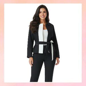 Worthington Woman Jacket Black and White Size Large